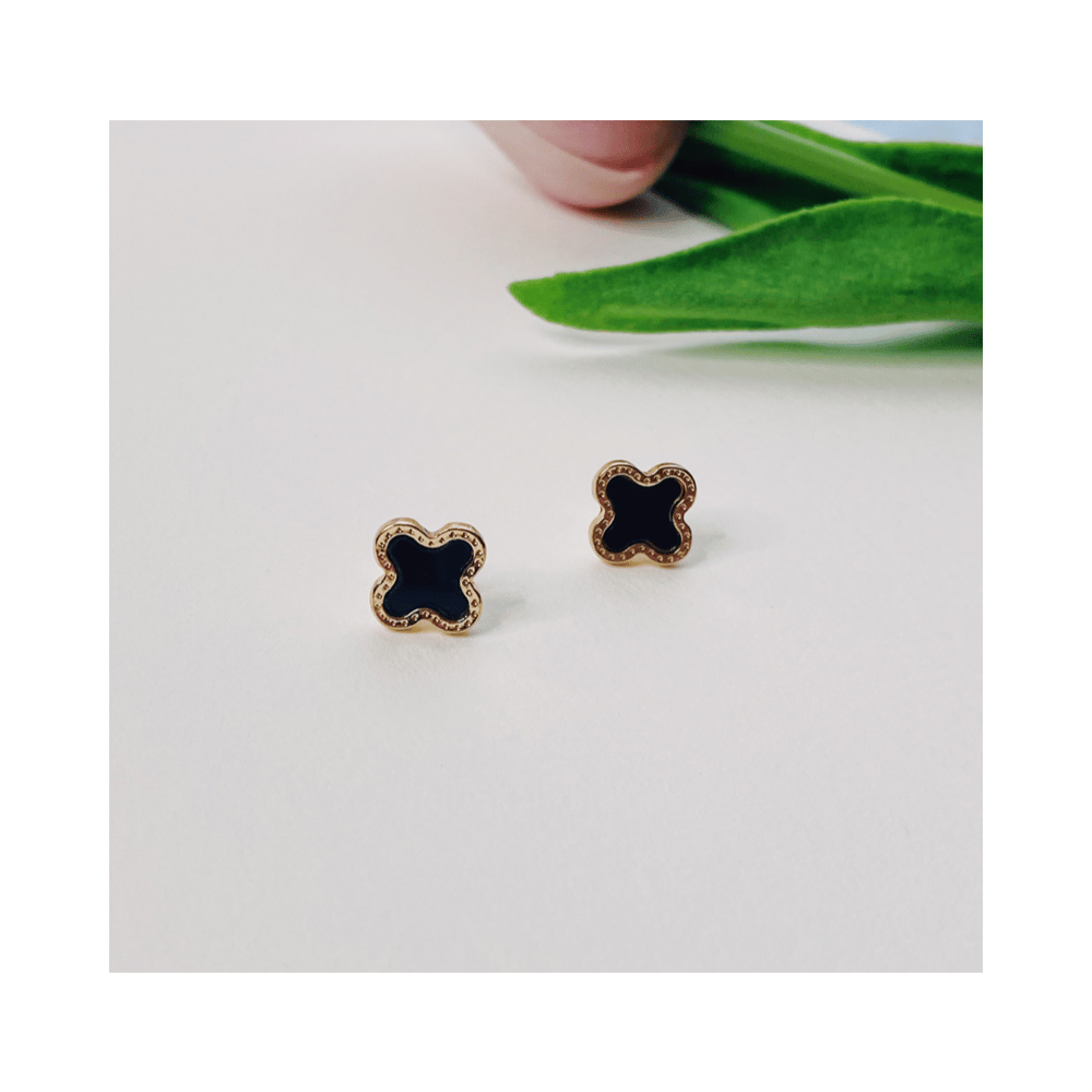 Image of Four Leaf Clover Stud Earrings