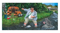 "Give me a Break! I'm living in a VAN DOWN BY THE RIVER!" Print (inspired by SNL and Chris Farley)