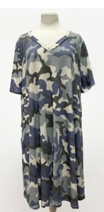 Image of Plus Size Camo Dress