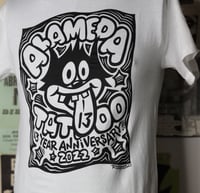 Image 2 of Alameda Tattoo Anniversary shirt %100 Cotton Hand screened all sizes