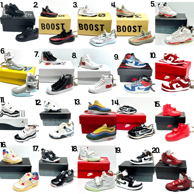 RETRO DUNK YZY 3D MINI HAND-PAINTED SNEAKERS