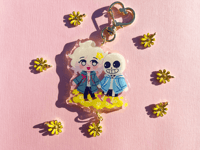 Image 1 of SANS X KOMAEDA Glitter Epoxy Flower Charm 