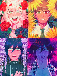 Image 1 of Danganronpa Holo Flower Prints 