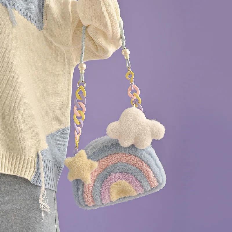 Image of Pastel Rainbow Shoulder Bag