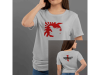 Image 2 of T-Shirt Donna G - Godzilla is my Friend (Im014)