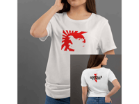 Image 3 of T-Shirt Donna G - Godzilla is my Friend (Im014)