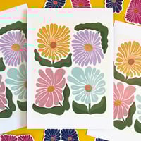 Image 2 of A3 Bright Pastels Flower Print