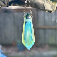 Image 2 of Crystal Pendant 2 - Aquatic Opalescent Twist