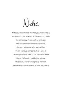 Image 3 of Personalised rhyme bridesmaid proposal 