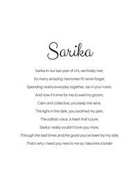 Image 4 of Personalised rhyme bridesmaid proposal 