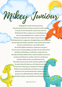Image 2 of My baby poem print 