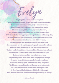 Image 5 of My baby poem print 