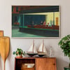 Edward Hopper | Nighthawks | 1942 | Reproduction Poster | Wall Art Print | Home Decor
