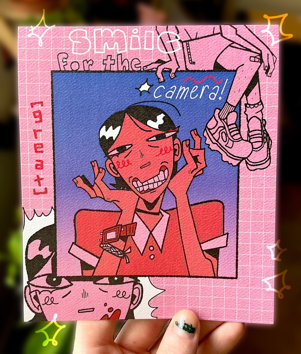 smile for the camera! print