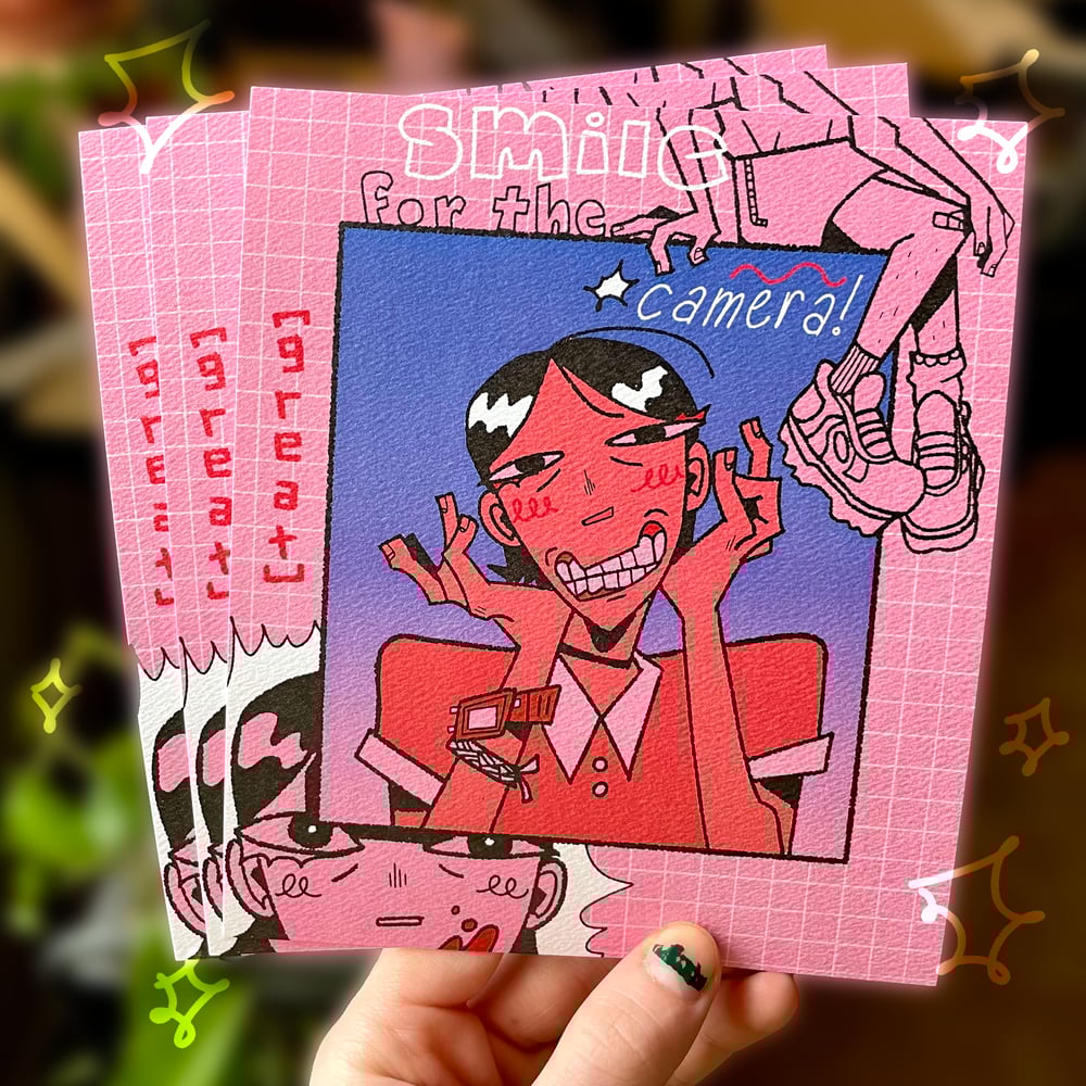 smile for the camera! print