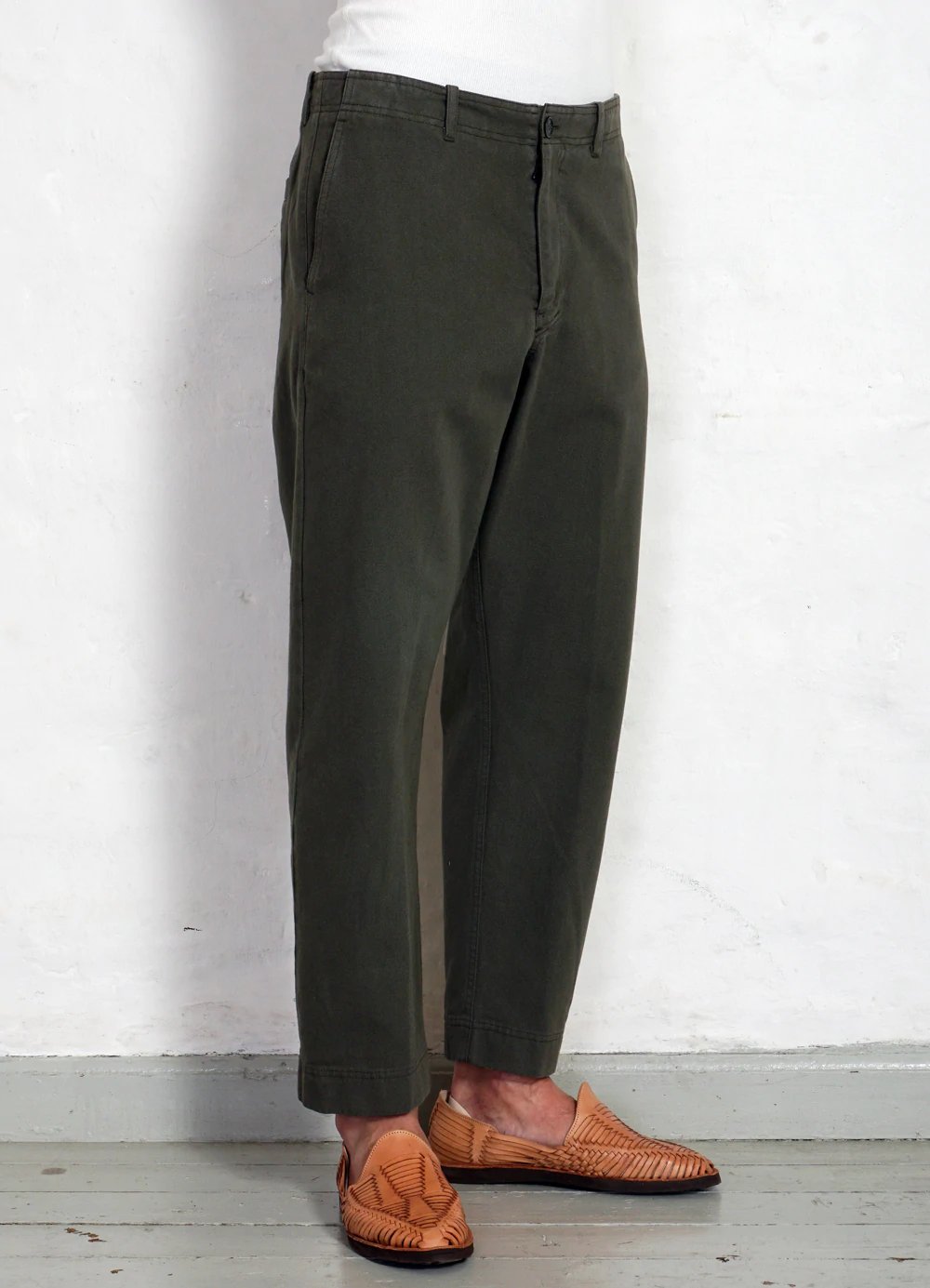 Hansen Garments TRYGVE | Wide Cut Cropped Trousers | rosemary