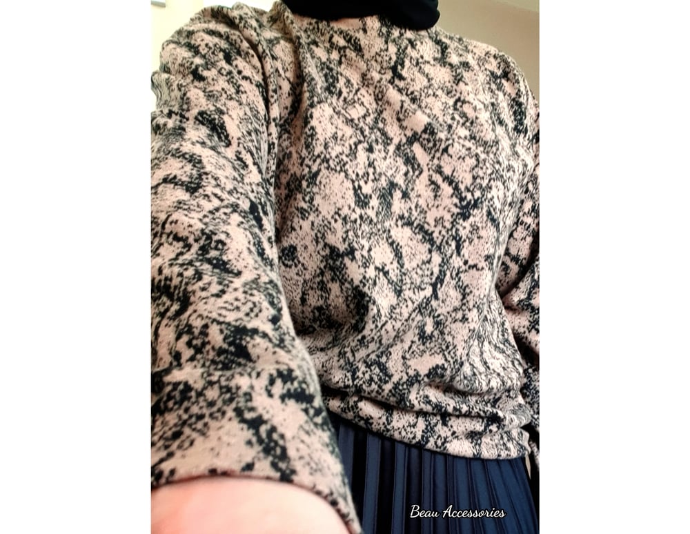 Image of M&S snake Print Soft Jumper Top 