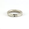Reticulated Ring with Scattered Black Spinel