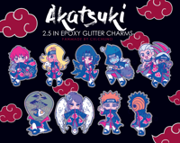 Image 2 of AKATSUKI Glitter Epoxy Charms 