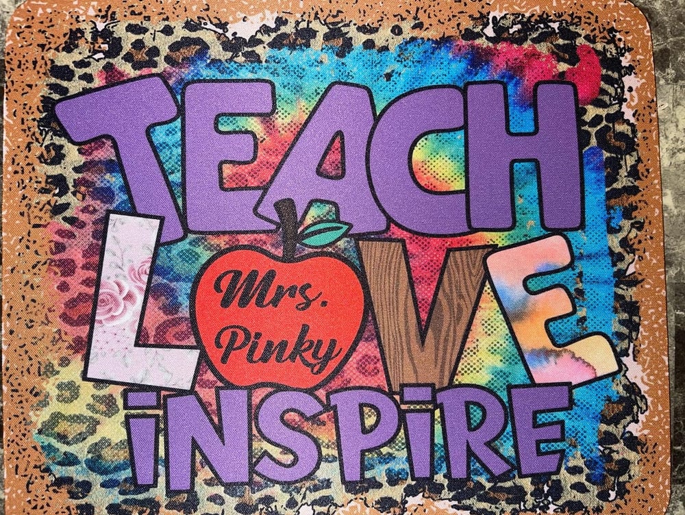 Image of Teach Love Inspire Mousepad Purple 