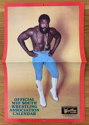 Image of ORIGINAL 1984 Mid-South Wrestling Calendars