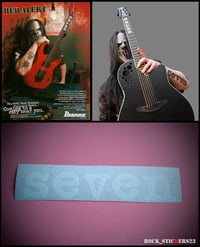 Image 1 of Mick Thomson SEVEN sticker guitar neck decal vinyl Slipknot
