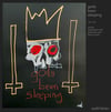 god's been sleeping half skul (original painting) FRAMED
