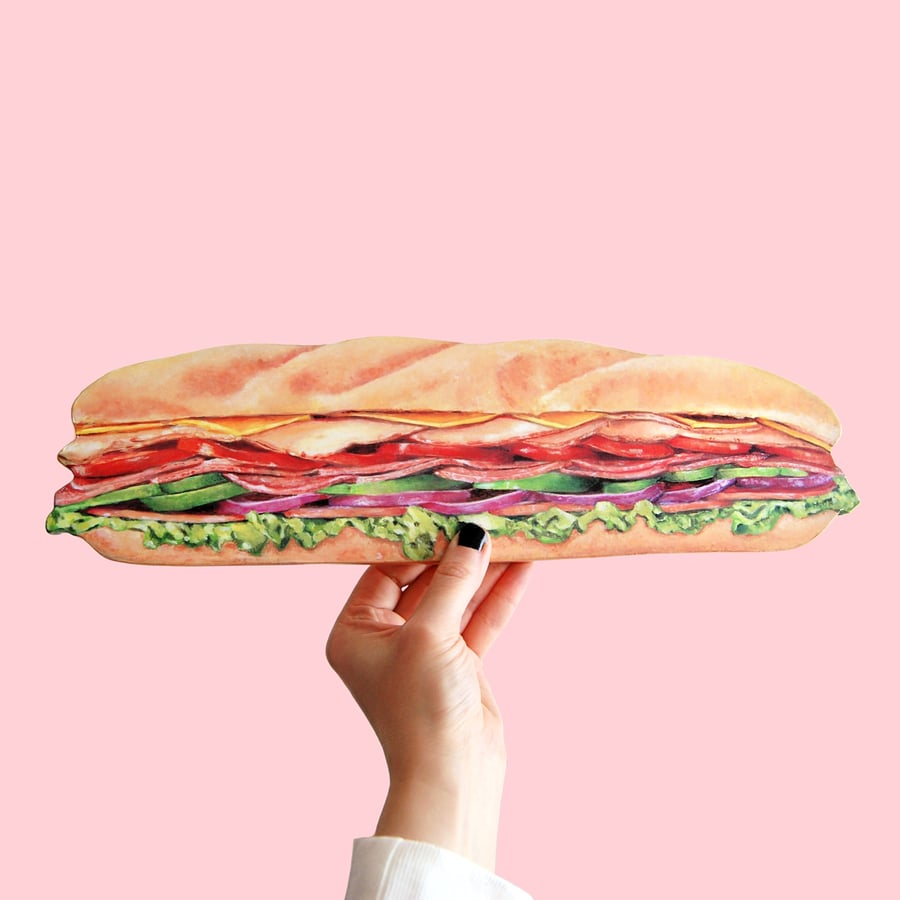 Image of Sub sandwich plaque