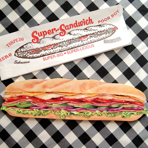 Image of Sub sandwich plaque 