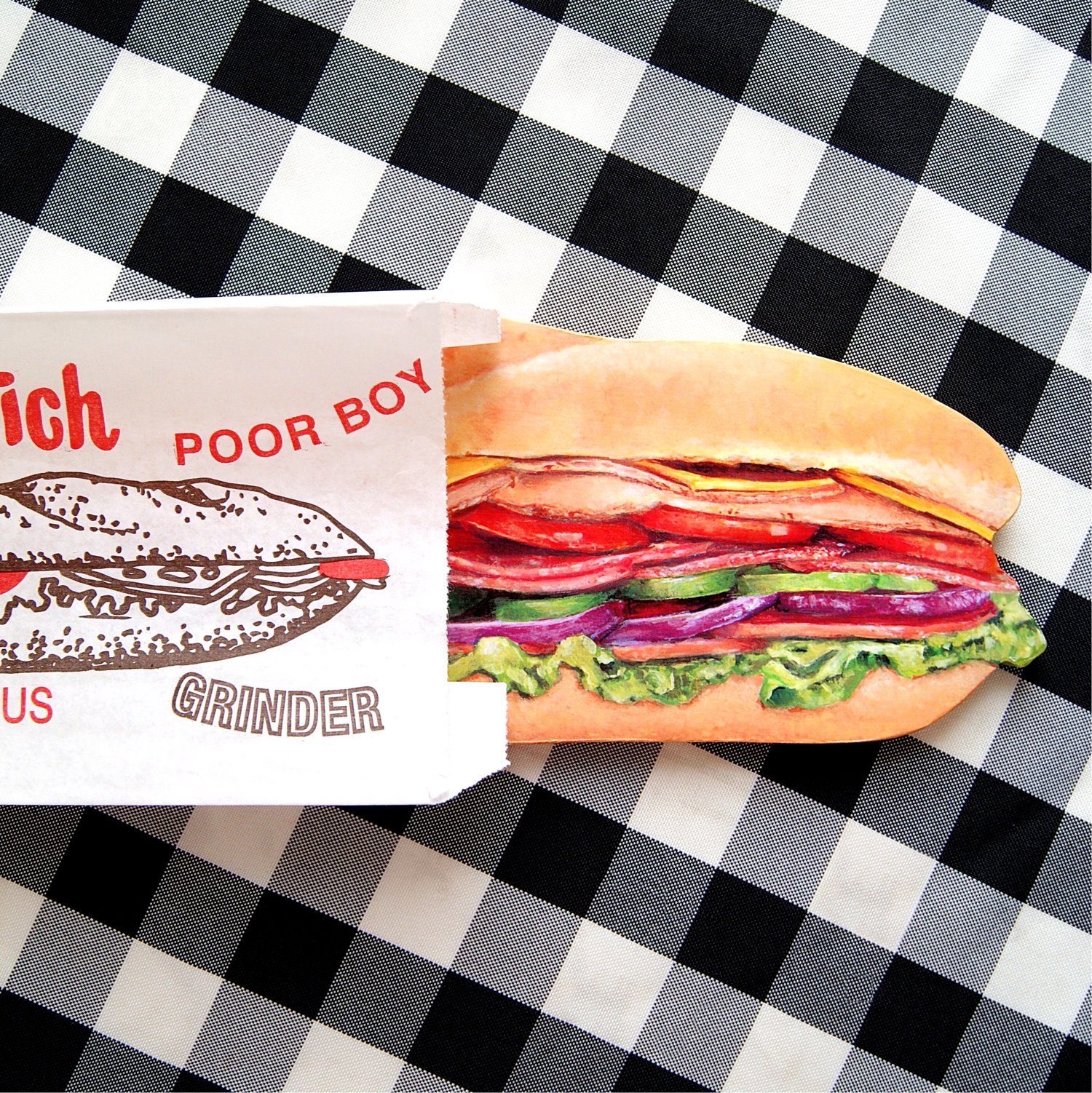 Image of Sub sandwich plaque 