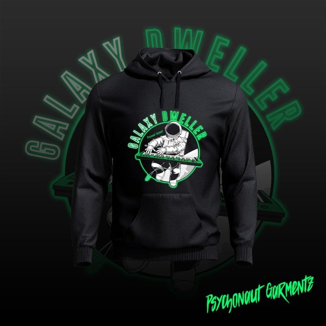GALAXY DWELLER-BLACK HOODIE