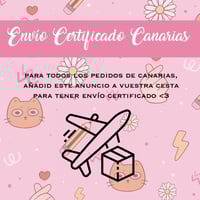 ENVÍO CERTIFICADO CANARIAS