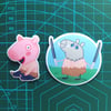 Peppa Pig x Inosuke Stickers