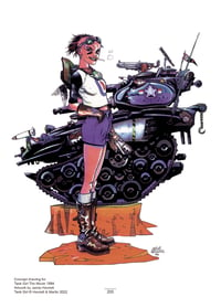 Image 3 of TANK GIRL DETAILS - FINE ART MINI GICLEE PRINT - with poster, art print, and "tiny" print!