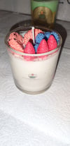 Berries & Cream Candle  W/ Glitz