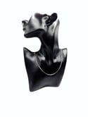 Silver Box Link Fashion Necklace 