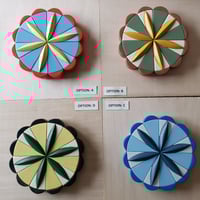 Intarsia Six Point Rosette Hex Sign