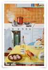 Affiche MDI la cuisine / la maison de Jean en automne