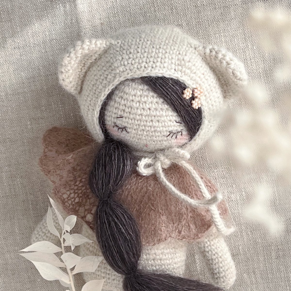 Image of MINI DRESSING Collerette dentelle pour Miss Pom'
