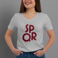Image 1 of T-Shirt Donna V - SPQR '900 (Nsl006)