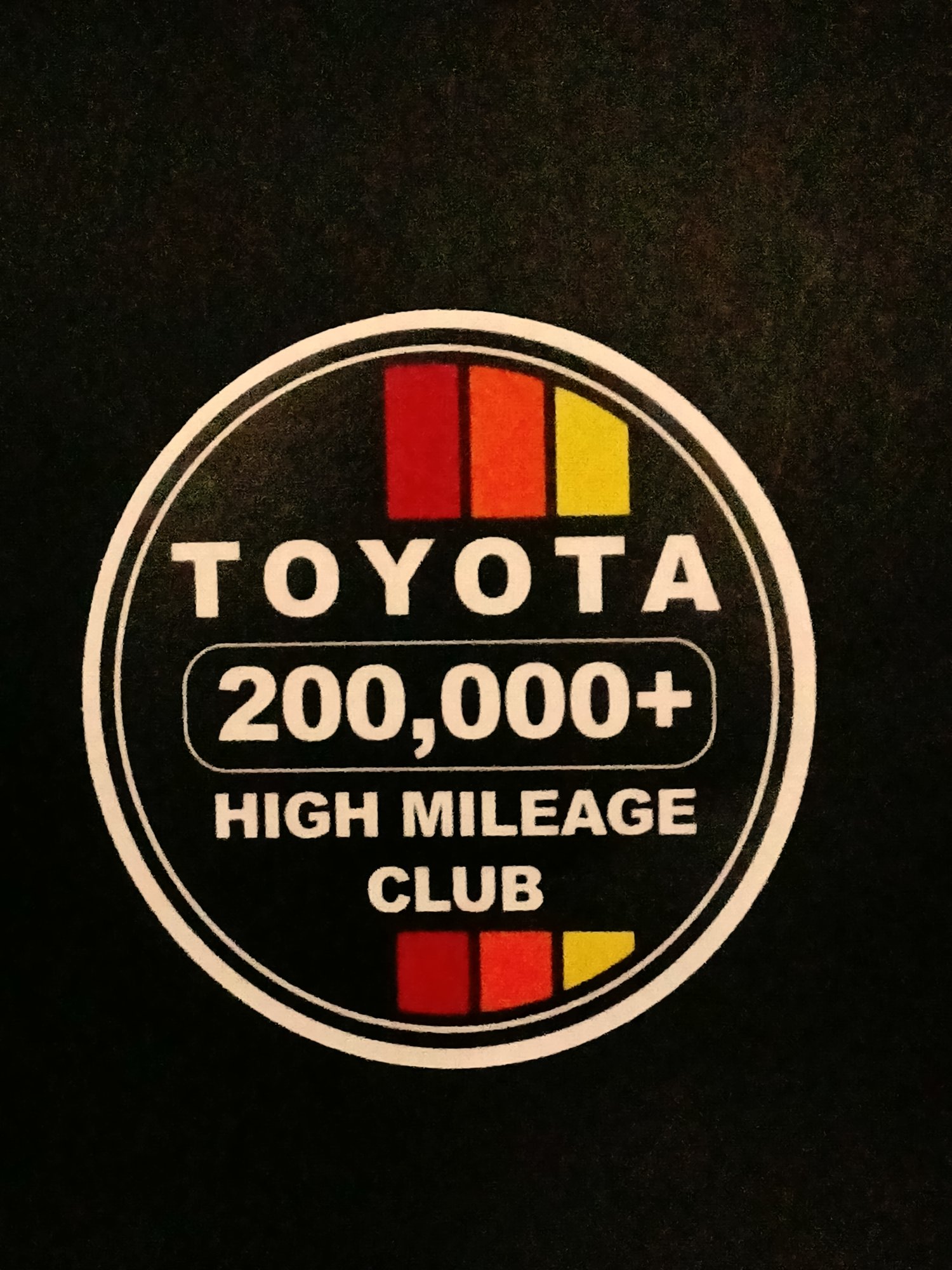 Image of Toyota high mileage club.