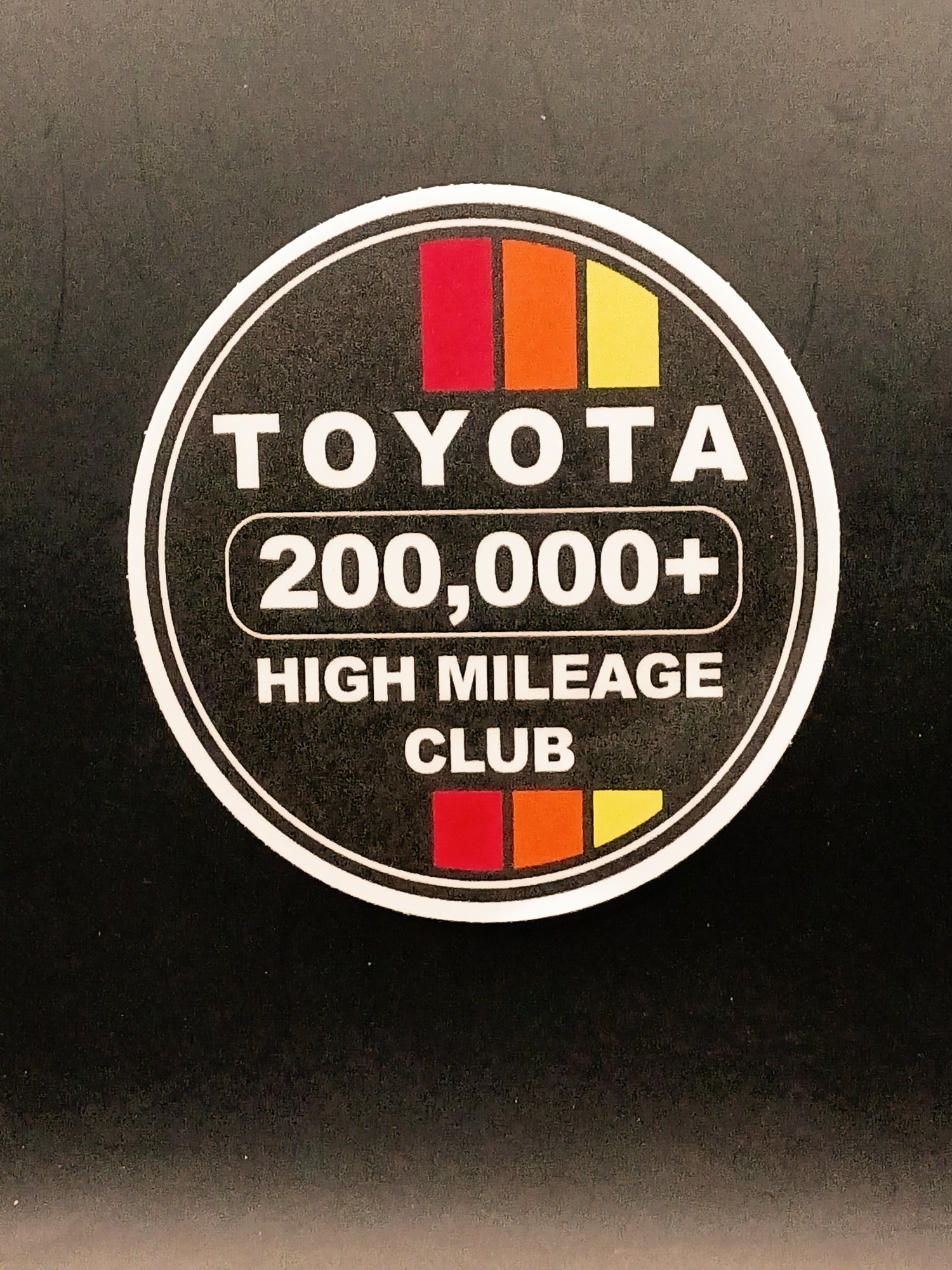 Image of Toyota high mileage club.