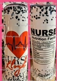 Image 1 of  Nurse Life Personalized Tumblers  - Personalization option 