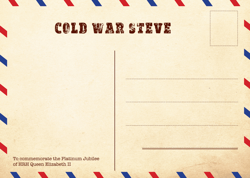 Image of The Cold War Steve Giant Jubilee Postcard 2022 