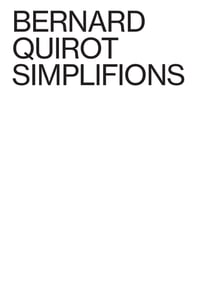 Image 1 of SIMPLIFIONS- Bernard QUIROT