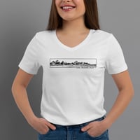 Image 2 of T-Shirt Donna V - Santa Marinella Beach (Nsl013)