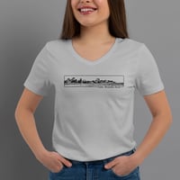 Image 1 of T-Shirt Donna V - Santa Marinella Beach (Nsl013)