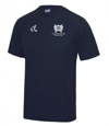 Mens Navy Poly T-Shirt