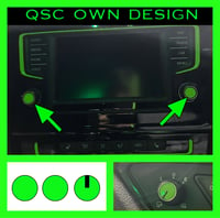 X3 Vw Golf Mk7/7.5 Radio/Switch overlay stickers 