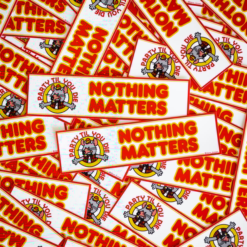 Image of Party Til You Die Sticker